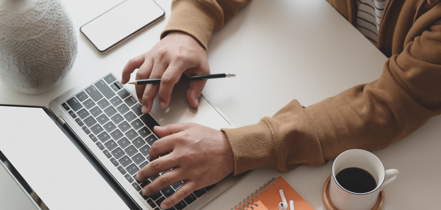 Person Using Laptop Computer